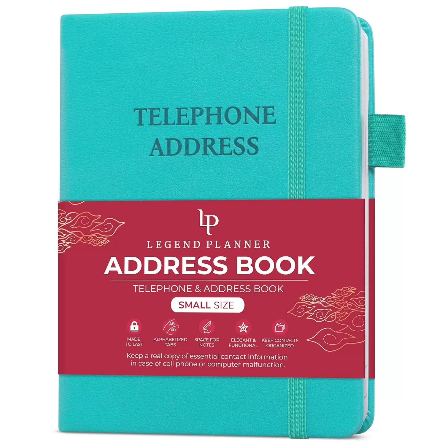 Best Address Books in India: 5 Office Picks for Reliable Contact Storage Legend Planner mini address book in turquoise with alphabetical tabs for contacts and phone numbers in India offices