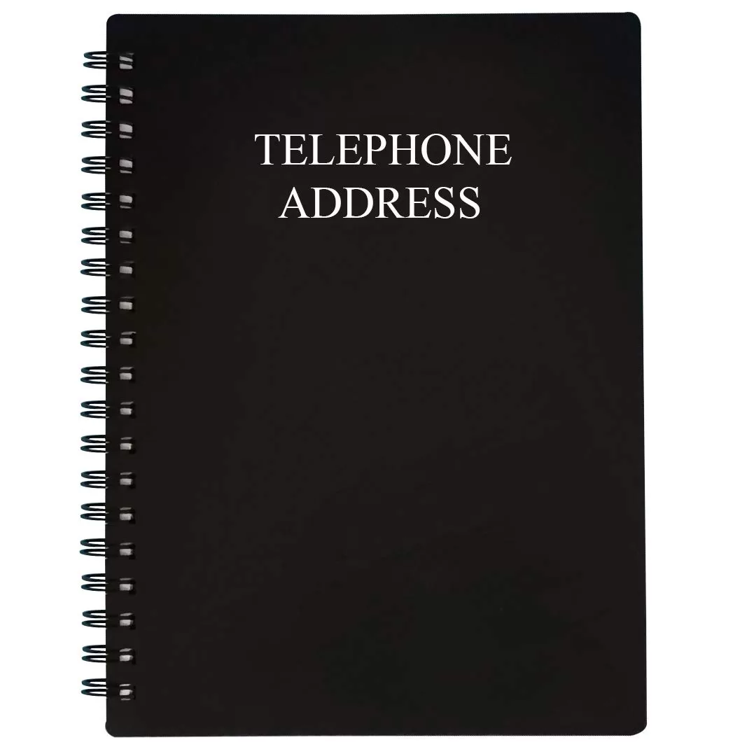 Best Address Books in India: 5 Office Picks for Reliable Contact Storage Black 5 x 7 inch metal hardcover address book with alphabetical A to Z tabs for India office contacts, phone numbers and birthdays