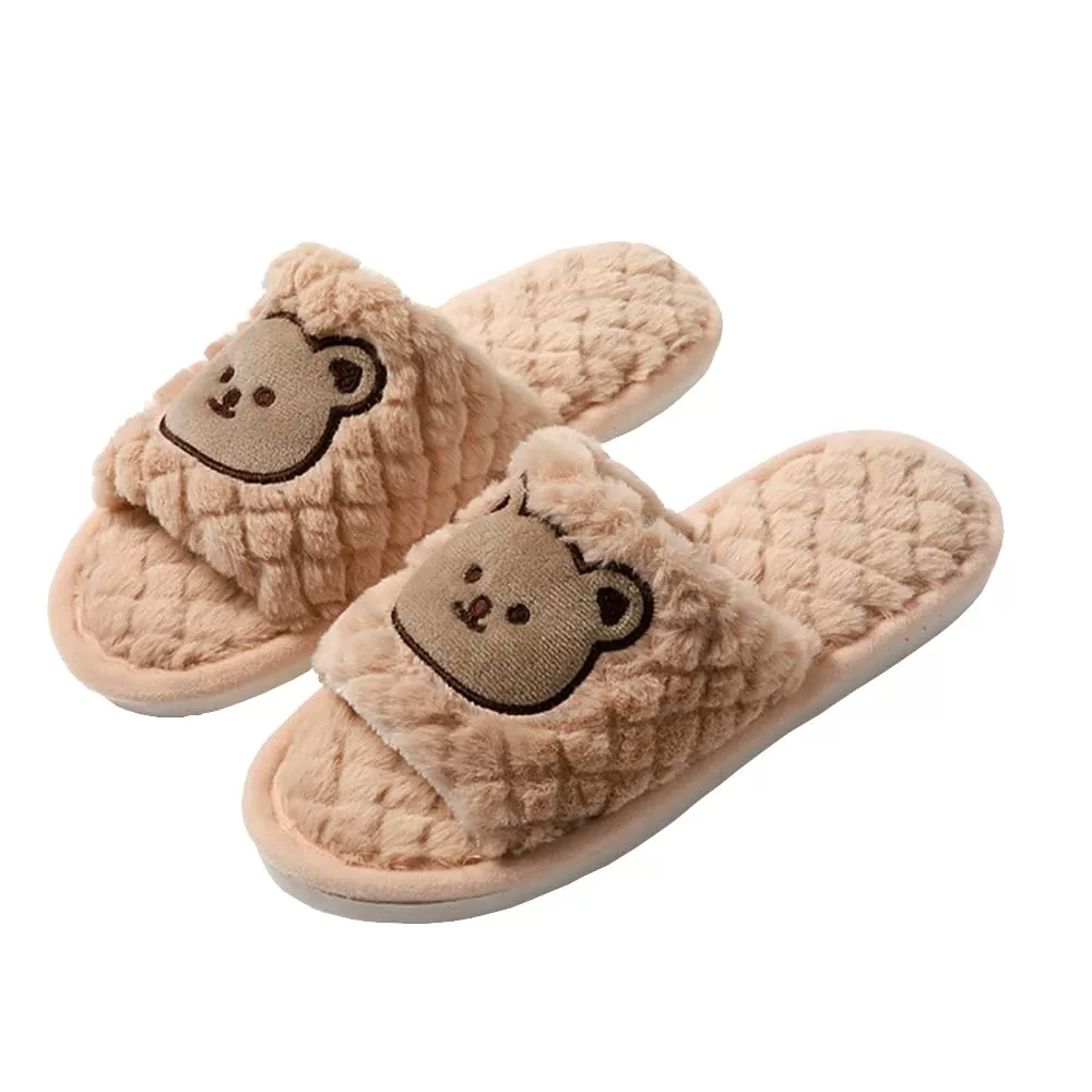 Best Spa Slippers in India: 5 Reusable & Disposable Picks for Home Pampering, Hotels & Salons Spa slippers India - Panihari warm cartoon-design winter slipper for women, cosy indoor flip flop